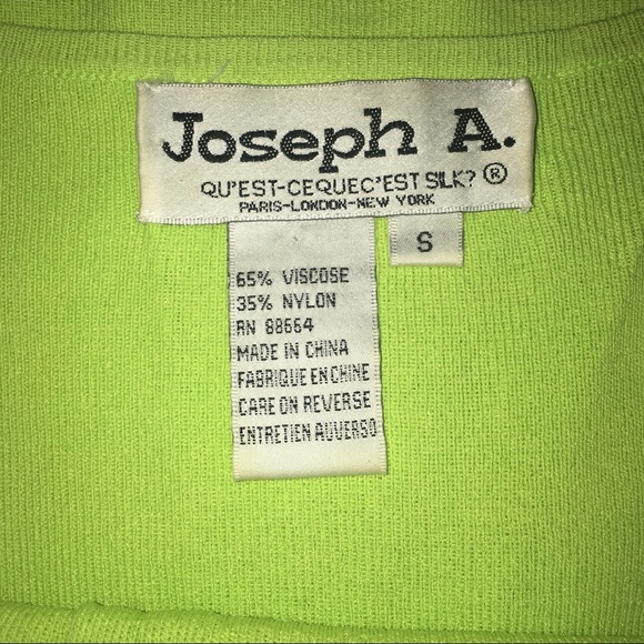 Joseph A - Lime Color Tank w/Abalone Buttons - Picture 3 of 3